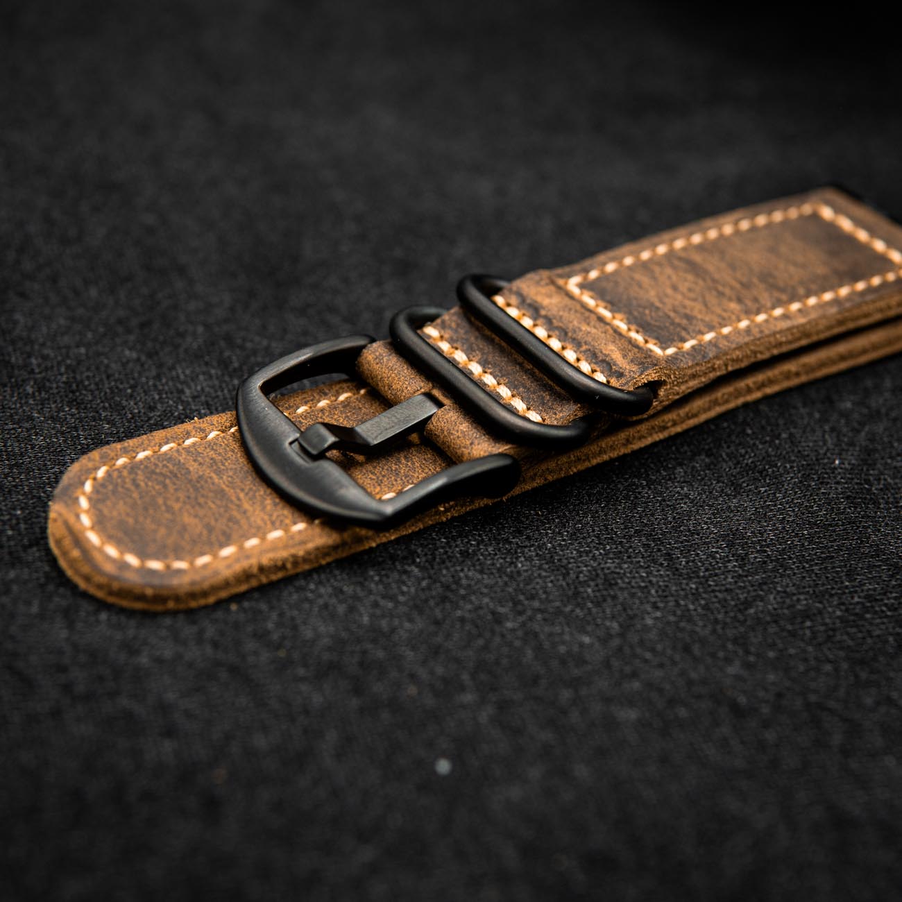 Vintage Military Leather Strap