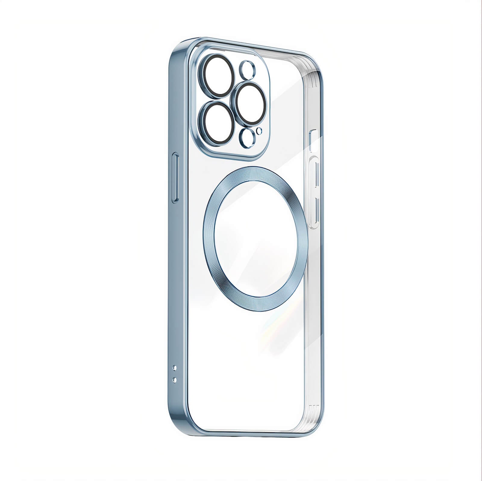 Transparent Electroplated iPhone Case With Camera Protector