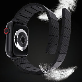 Carbon Fiber Magnetic Link Band for Apple Watch